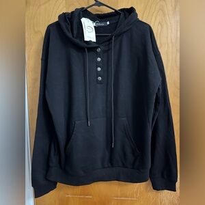 LILLUSORY Women's Long Sleeve Casual Pullover Hoodie Size M